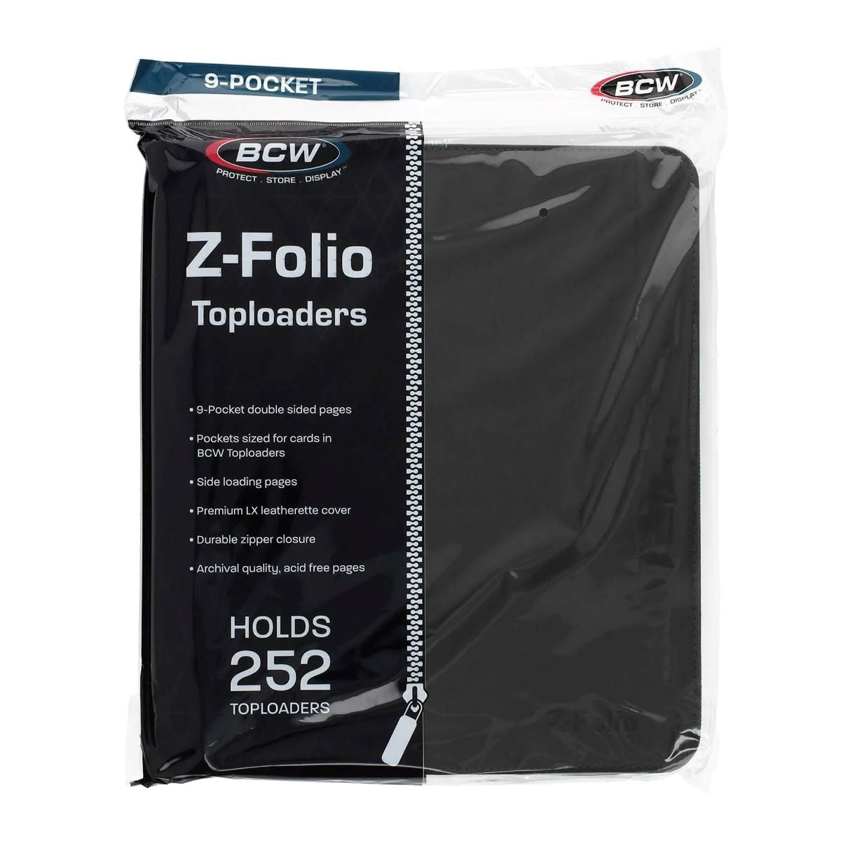 BCW: Z-Folio 9-Pocket Toploaders LX Album - Black