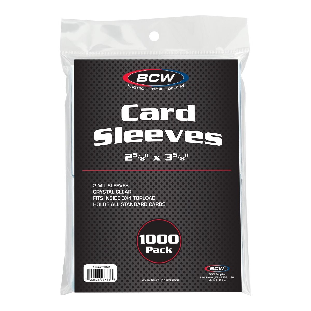 BCW: Standard Card Sleeves 1000 Pack