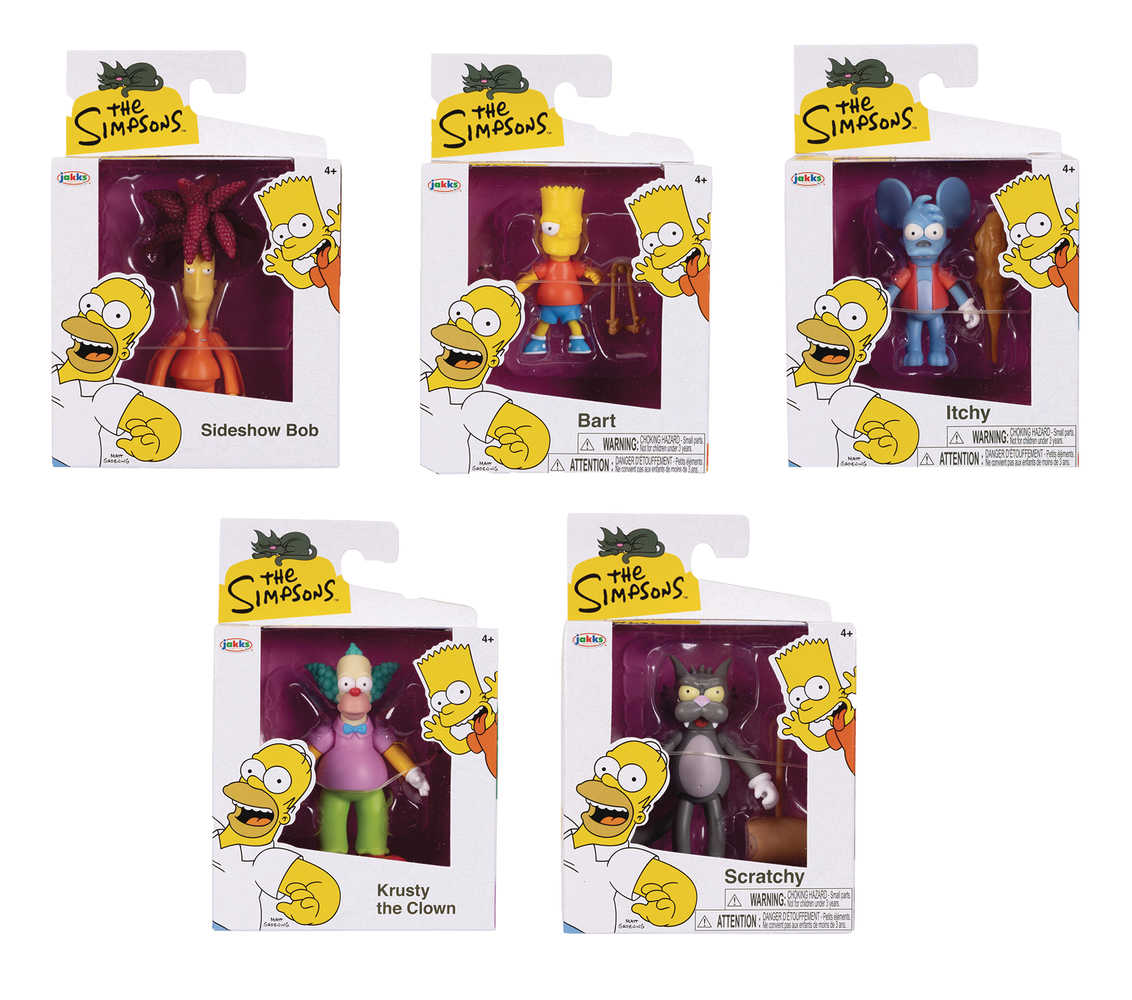 Simpsons 2-1/2in Scale Action Figure Wv2 Assortment