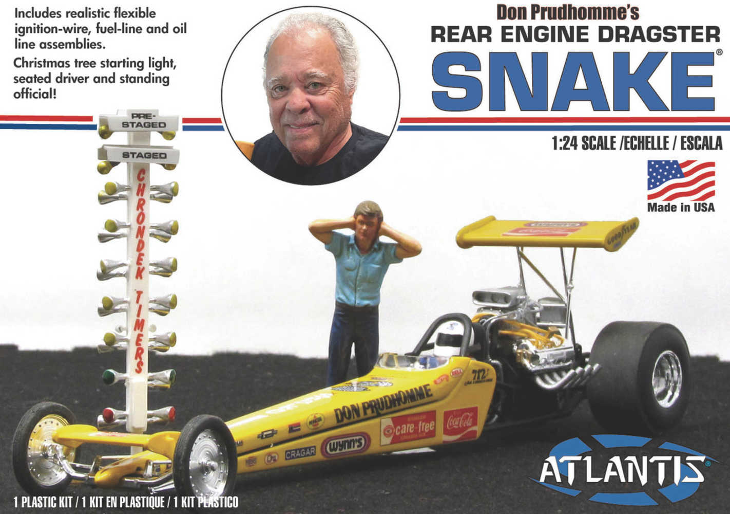 Don Prudhomme Snake Rear Engine Dragster 1/24 Model