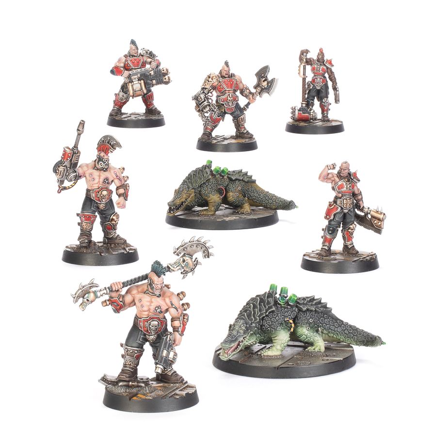 Warhammer Necromunda: Goliath Forge Bosses & Sumpkrocs
