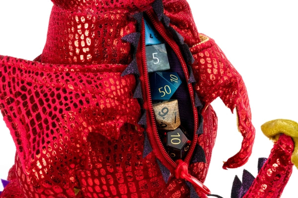 FanRoll: Dice Bag - Plush Red Dragon