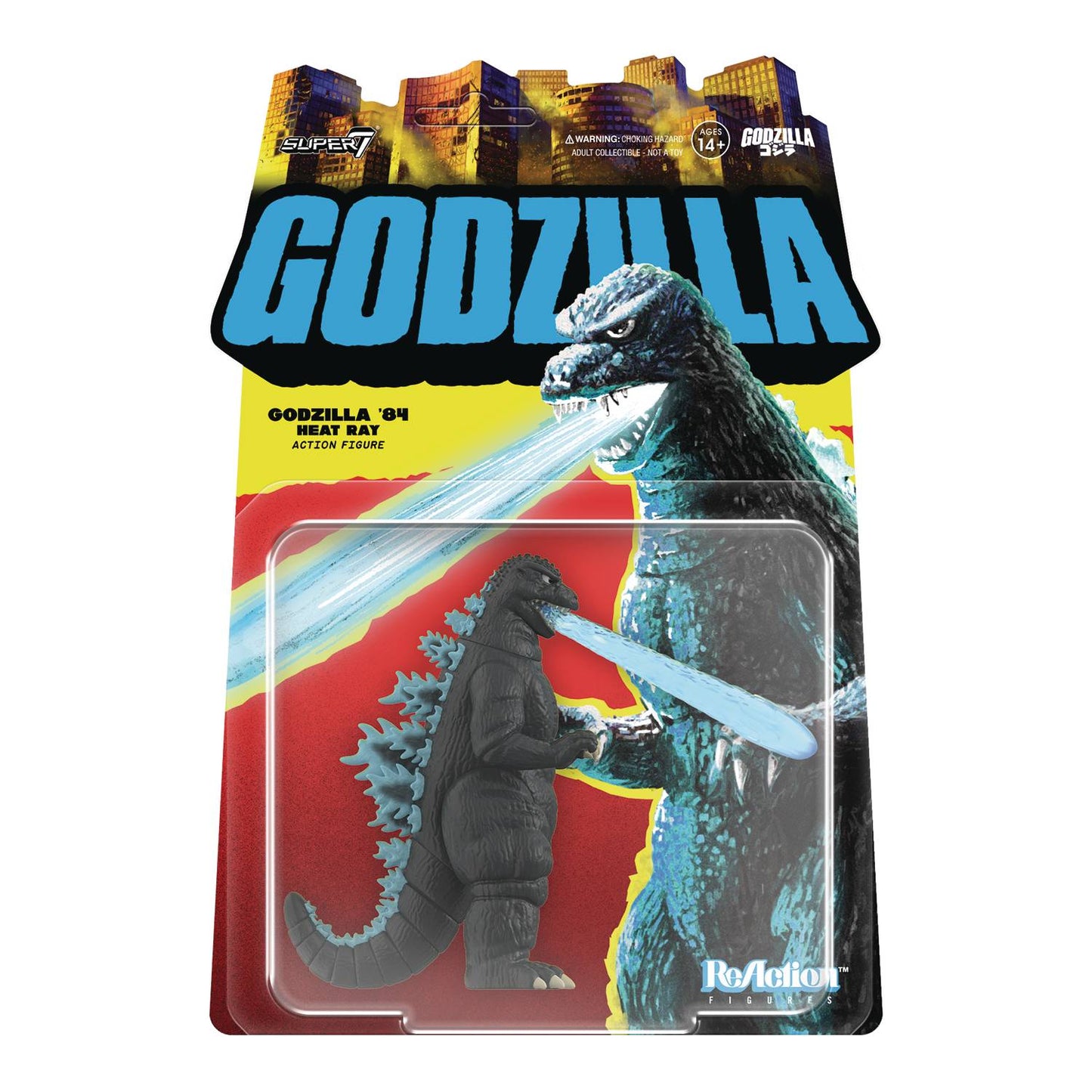 Godzilla Toho Reaction Wv7 Godzilla 84 Heat Ray 3-3/4in Action Figure (
