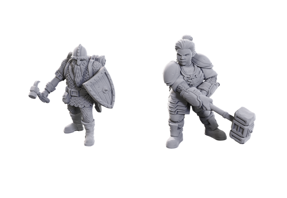 Dungeons & Dragons Nolzurs Miniatures: 50th Anniversary Dwarves