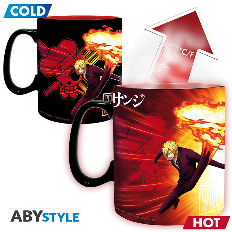 One Piece: Heat Change 460ml Mug - Zoro & Sanji