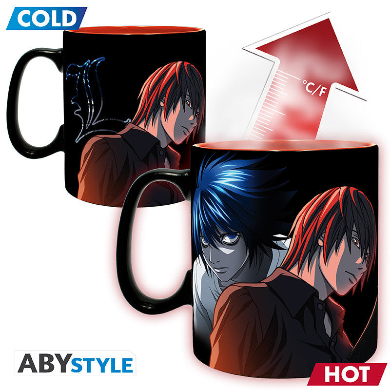 Death Note: Heat Change 460ml Mug - L & Light