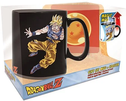 Dragon Ball: Heat Change 460ml Mug & Coaster - Goku Vs Buu
