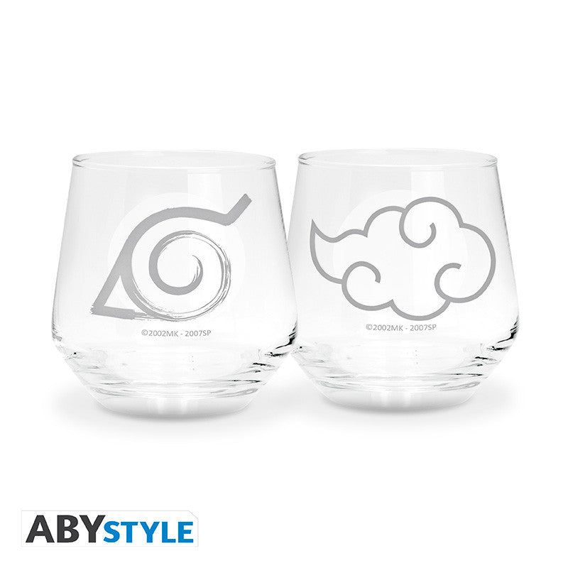 Naruto Shippuden: Glass Set - Konoha & Akatsuki