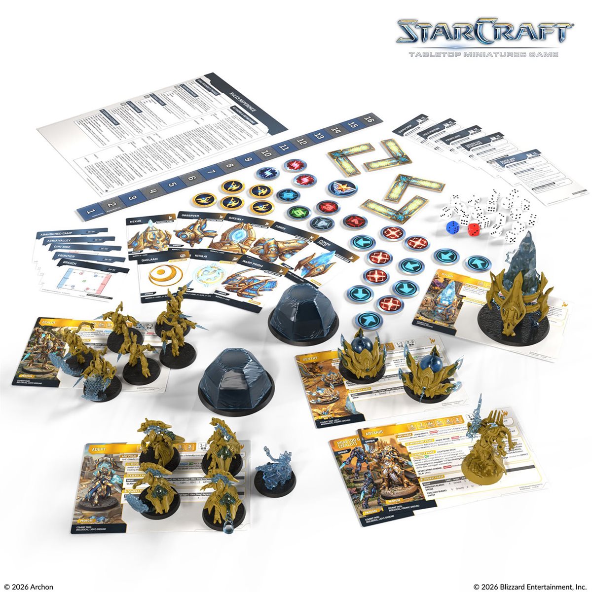 Starcraft: The Miniatures Game - Wave 1 Protoss Starter Set Founders Edition