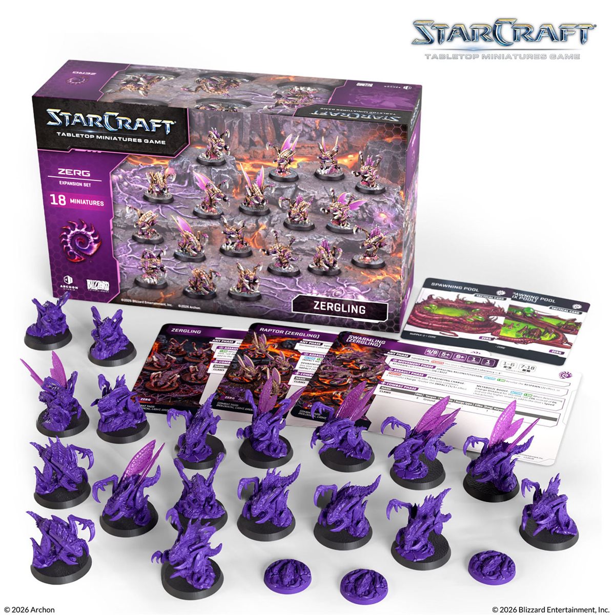Starcraft: The Miniatures Game - Wave 1 Zerg Zergling Expansion Set