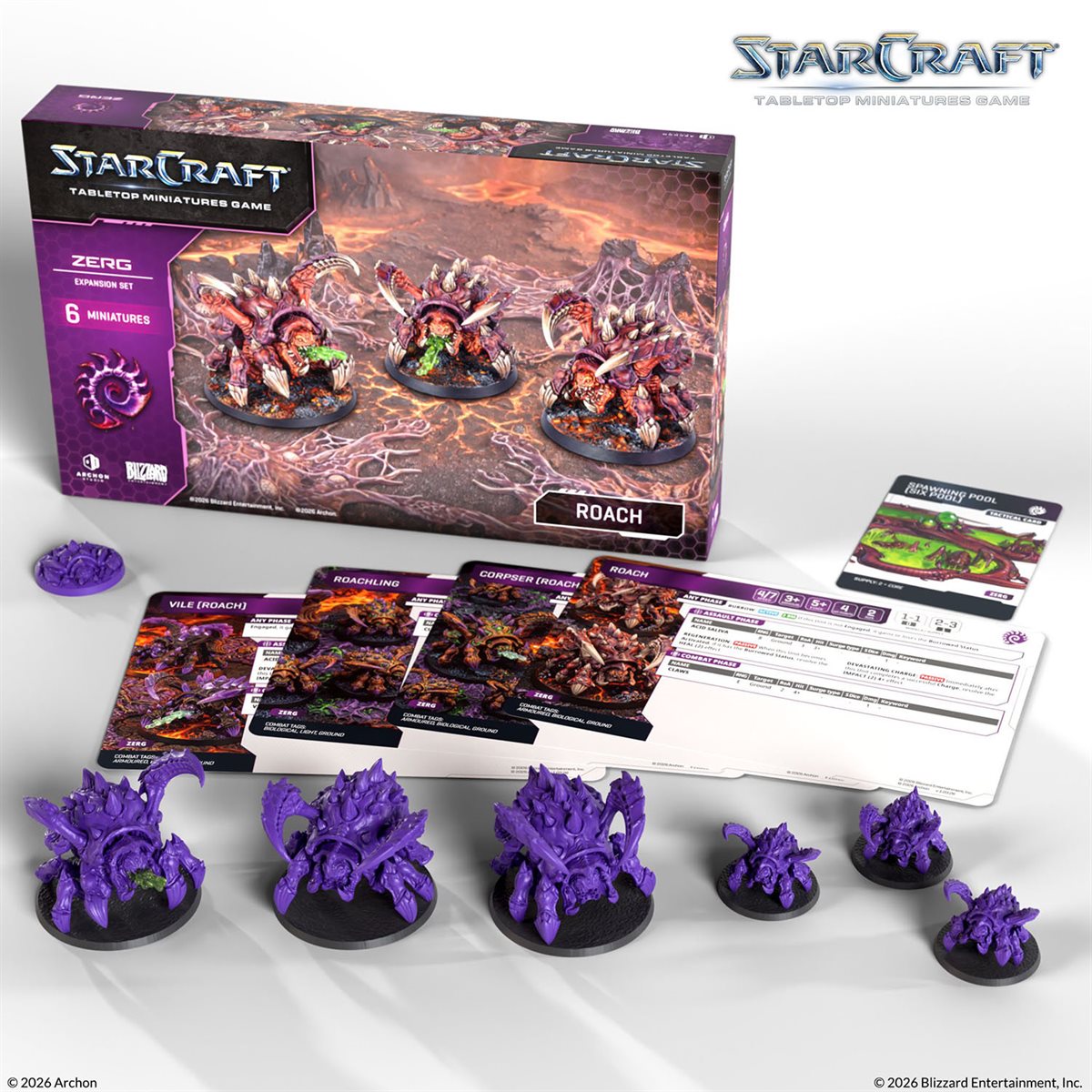 Starcraft: The Miniatures Game - Wave 1 Zerg Roach Expansion Set