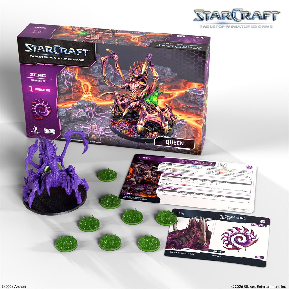 Starcraft: The Miniatures Game - Wave 1 Zerg Queen Expansion Set