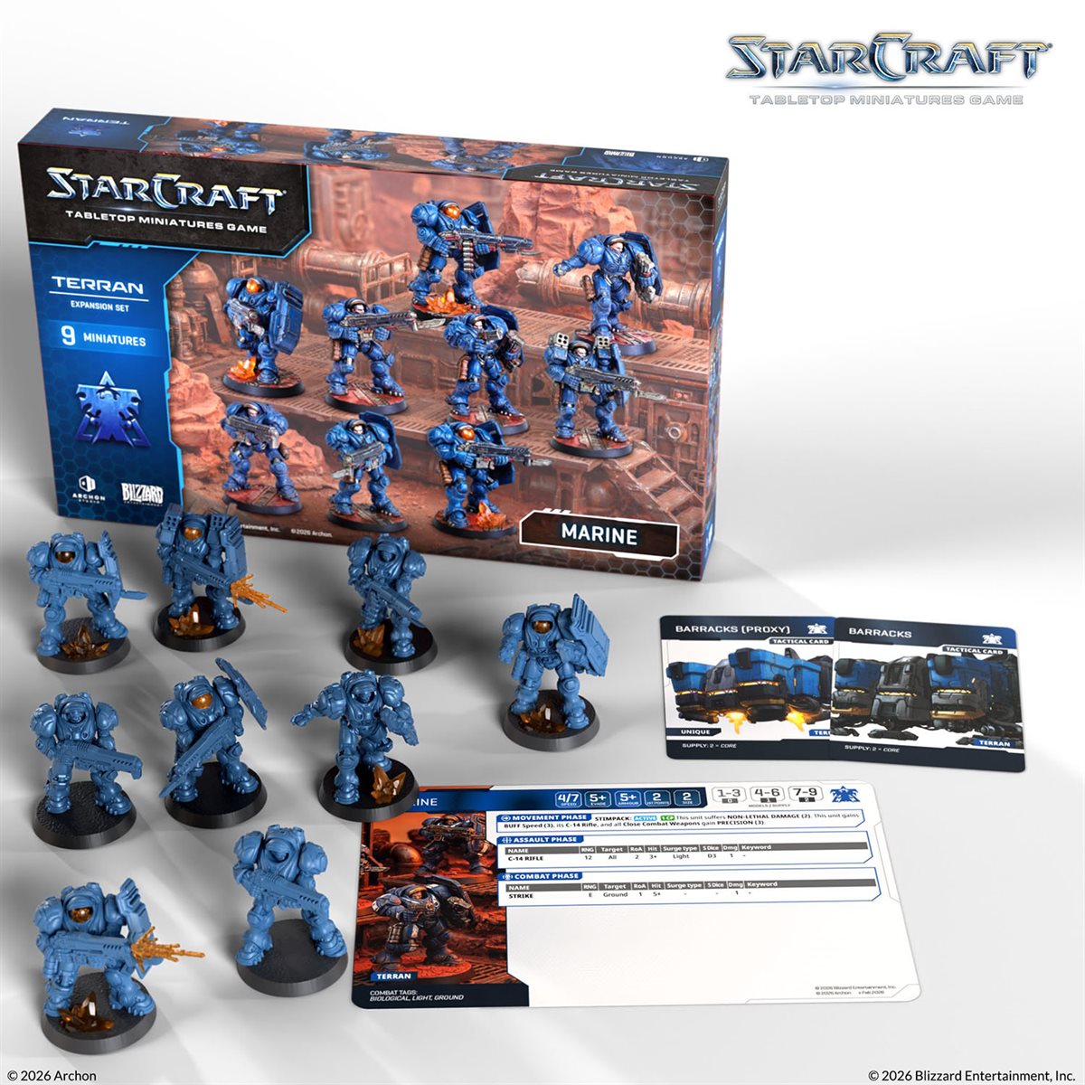 Starcraft: The Miniatures Game - Wave 1 Terran Marine Expansion Set