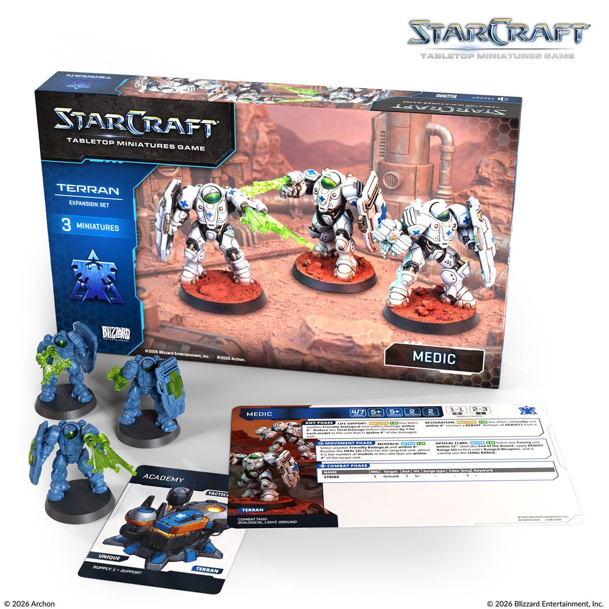 Starcraft: The Miniatures Game - Wave 1 Terran Medic Expansion Set