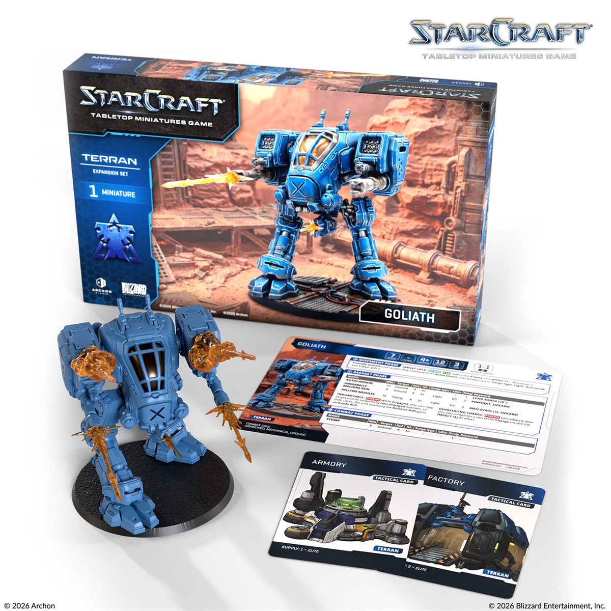 Starcraft: The Miniatures Game - Wave 1 Terran Goliath Expansion Set
