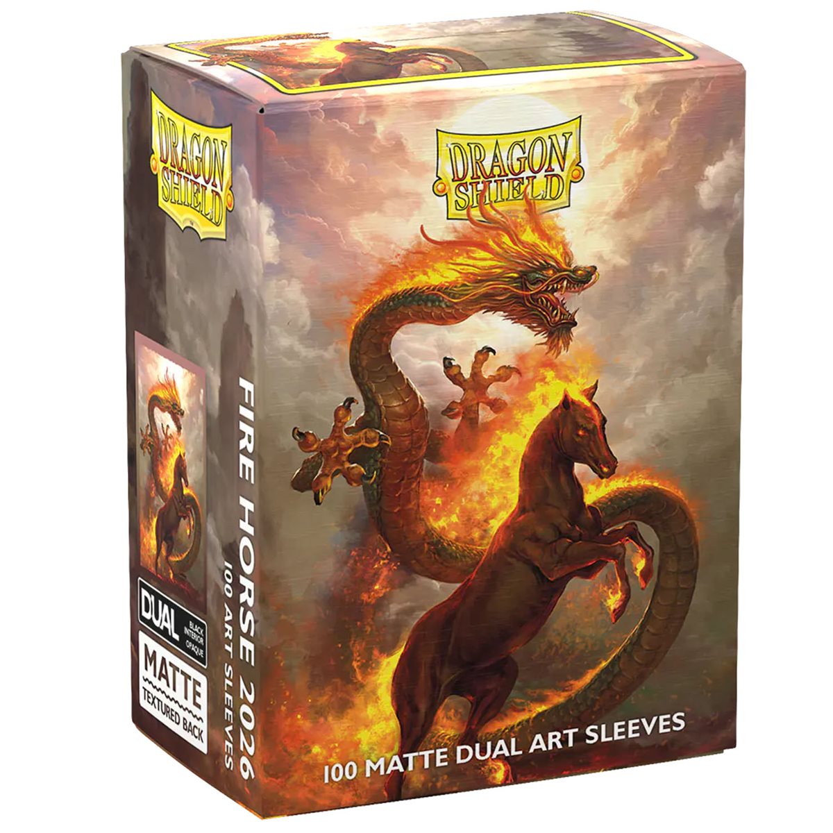 Dragon Shield: Dual Art Sleeves 100 Count – Fire Horse