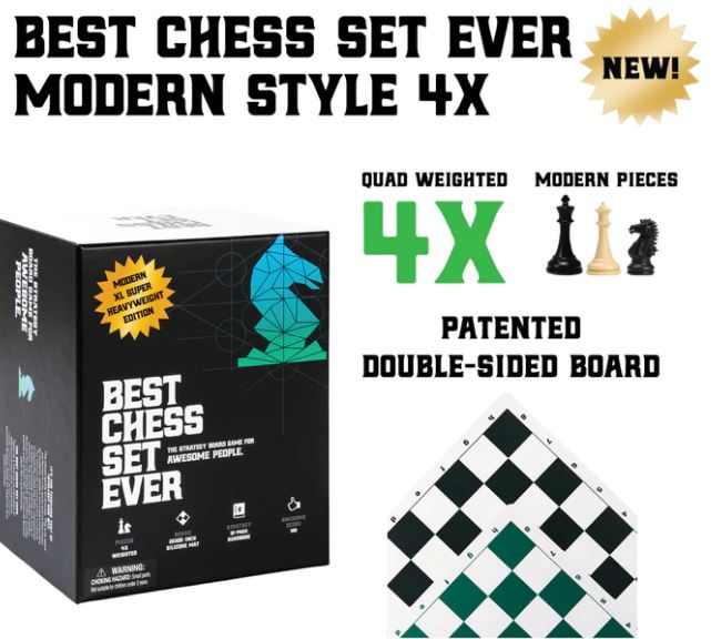 Best Chess Set Ever: Black & Green Reversible