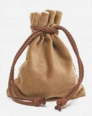 Drawlab: Velvet Dice Pouch - Beige