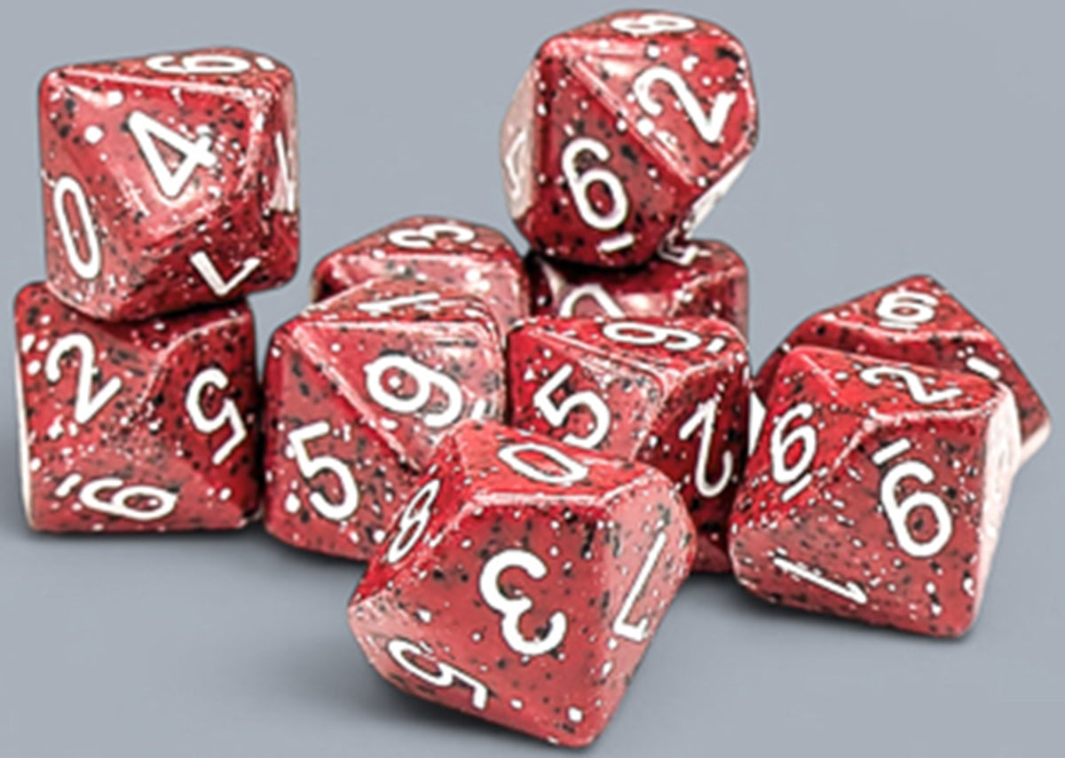 Chessex: 10D10 - Speckled Lava Stone