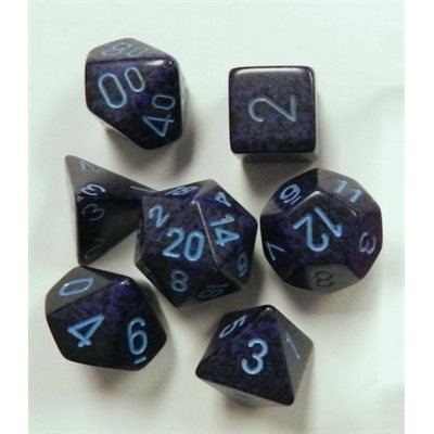 Chessex: 7 Piece Dice Set - Speckled Cobalt