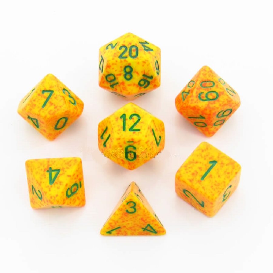 Chessex: 7 Piece Dice Set - Speckled Lotus