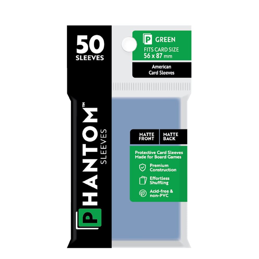 Phantom Sleeves: 50 Count - Matte/Matte American