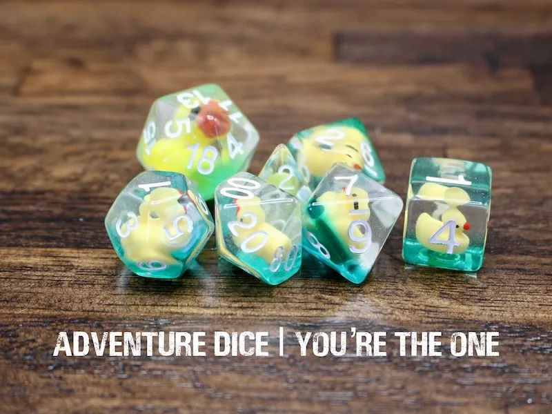 Adventure Dice: 7 Piece Dice Set - You’re The One