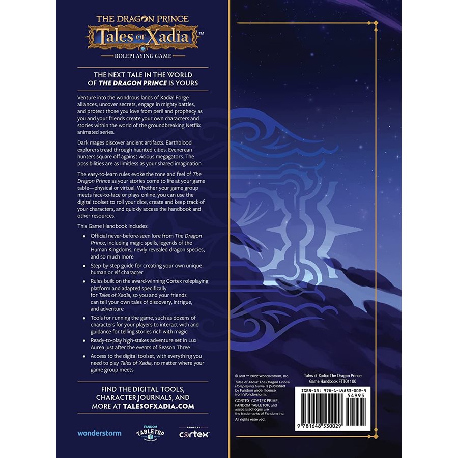 Dragon Prince: Tales Of Xadia RPG - Game Handbook