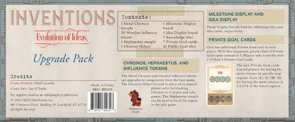 Inventions: Evolution Of Ideas - Upgrade Pack