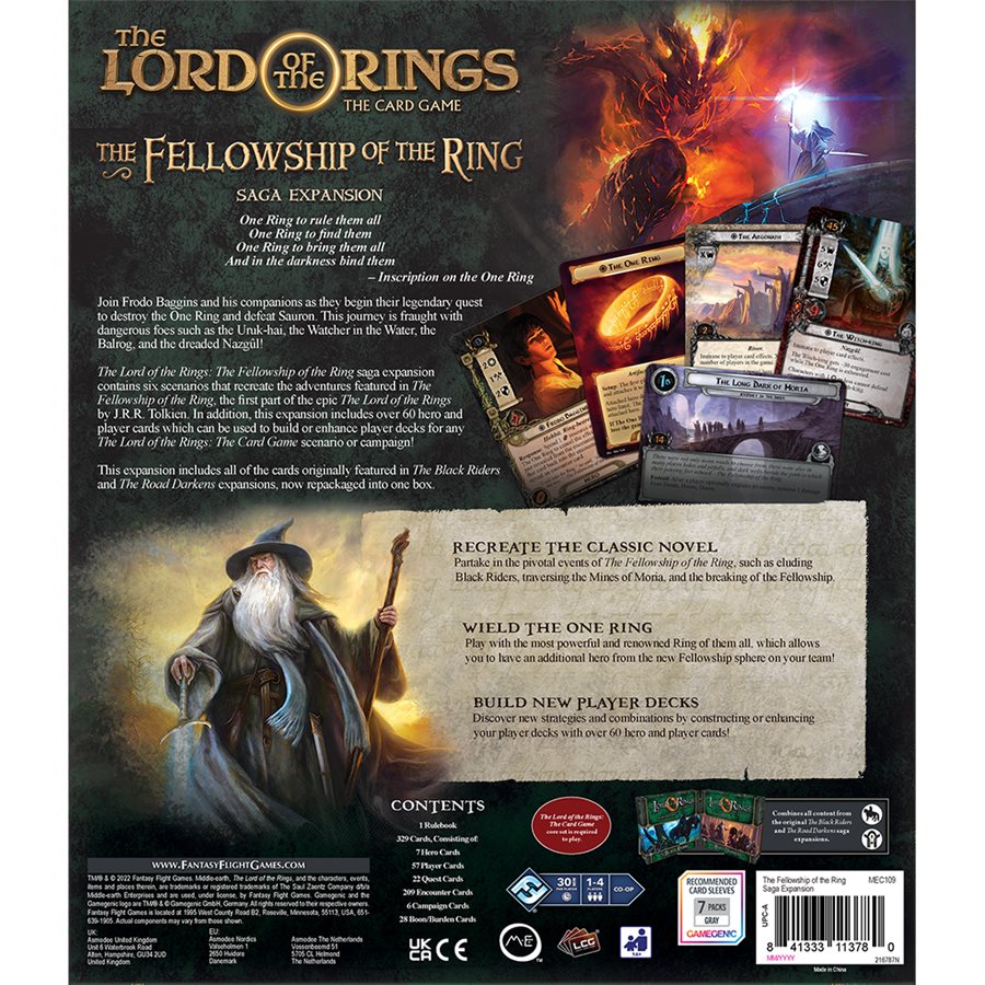 Lord of the Rings: The Card Game - The Fellowship Of The Ring Saga Expansion