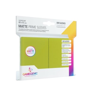 Gamegenic: Matte Prime Sleeves 100 Pack - Lime