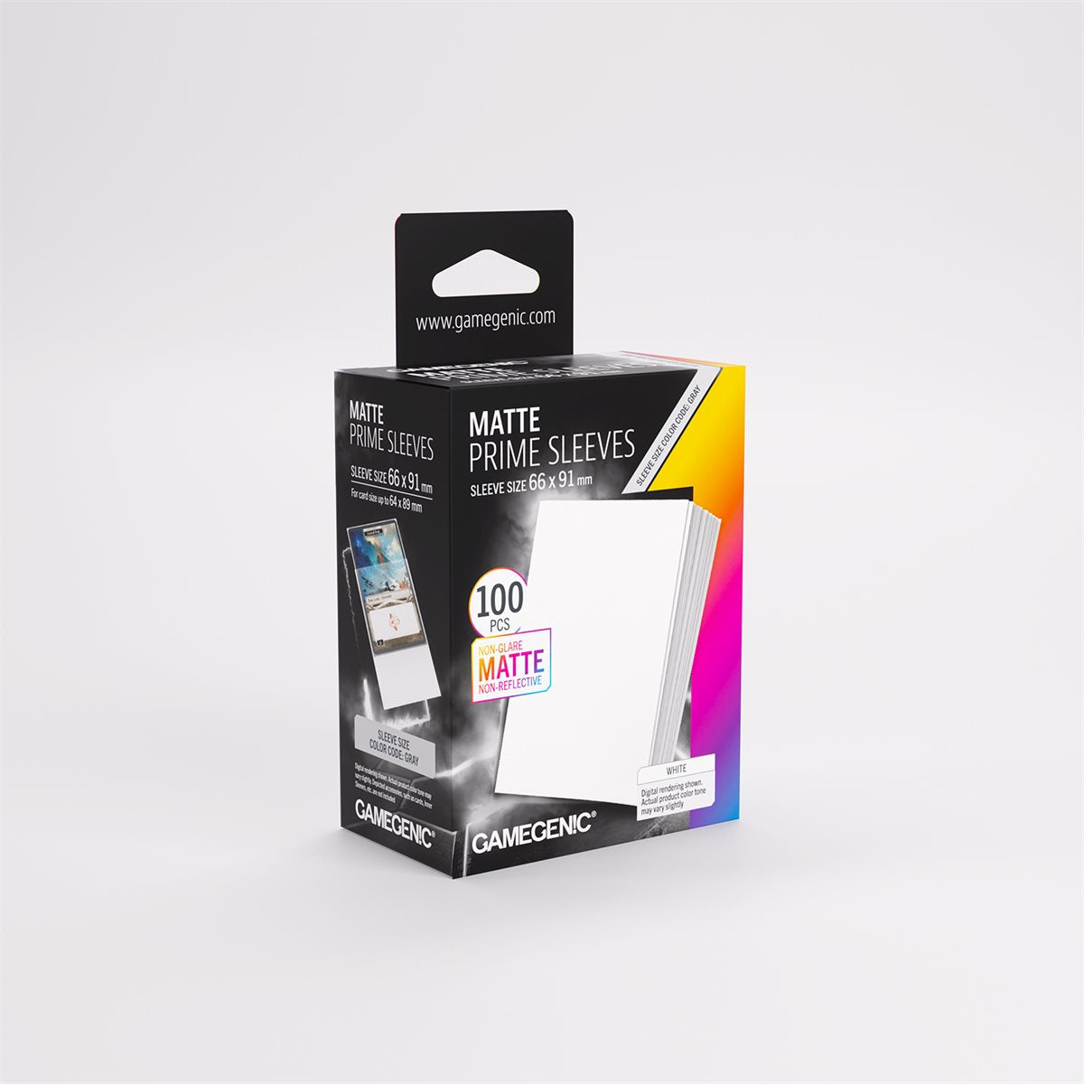 Gamegenic: Matte Prime Sleeves 100 Pack - White Repackaging)