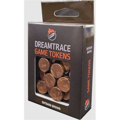 DreamTrace Gaming Tokens: 40 Count - Entbark Brown