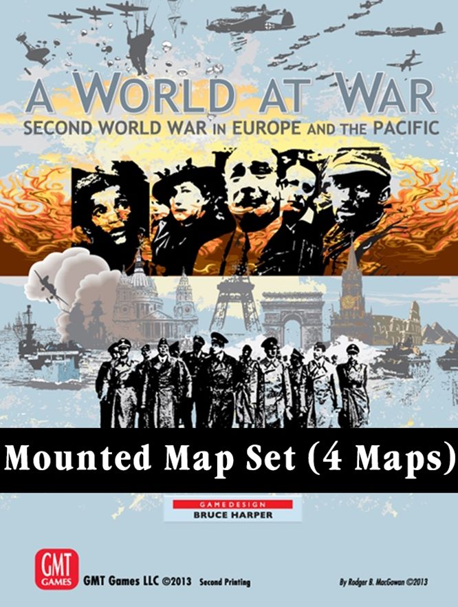 A World At War: Mounted Map Set