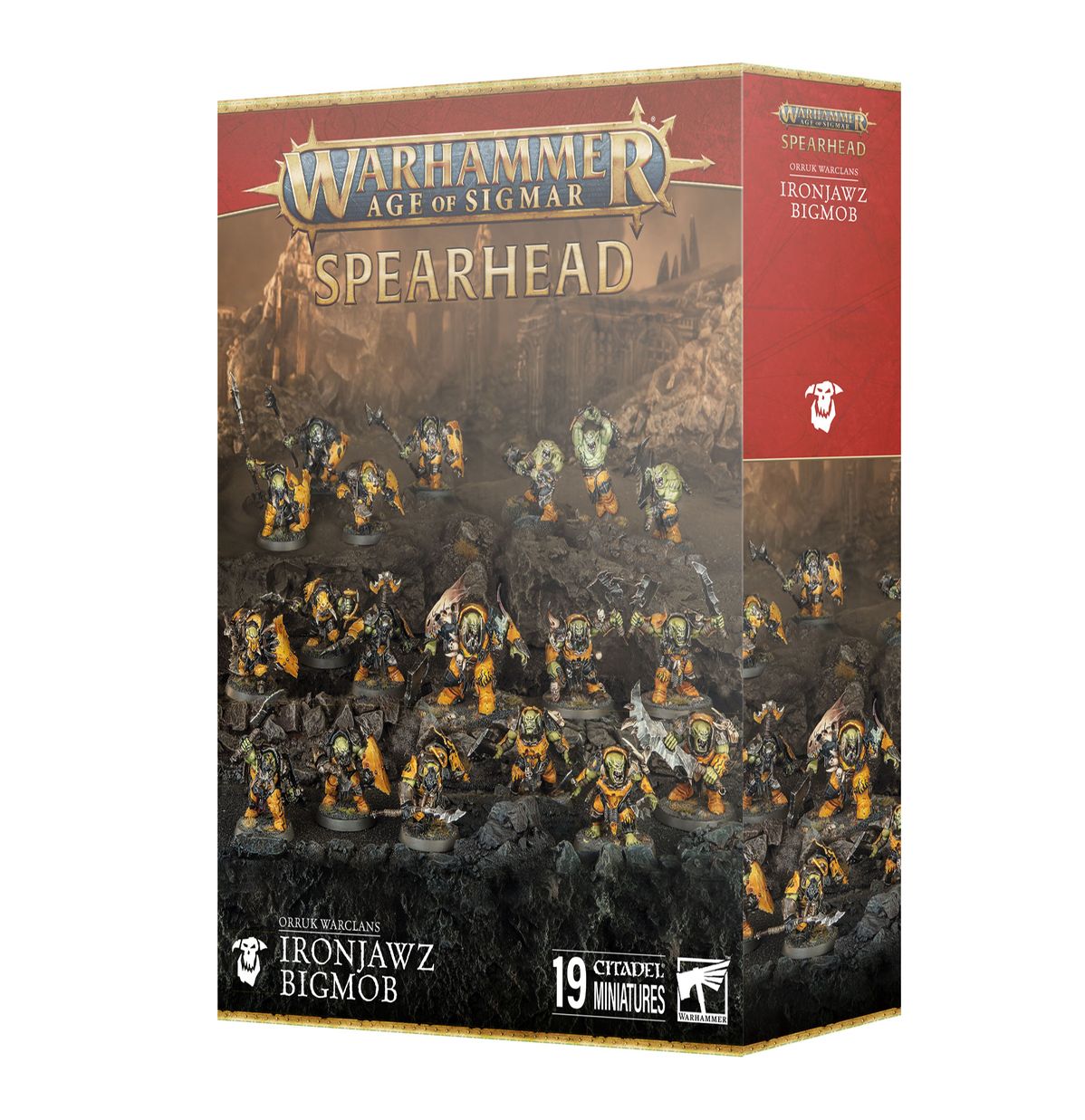 Warhammer Age Of Sigmar: Orruk Warclans - Ironjawz Bigmob Spearhead