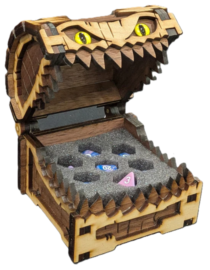 Mimic Dice Chest: Walnut