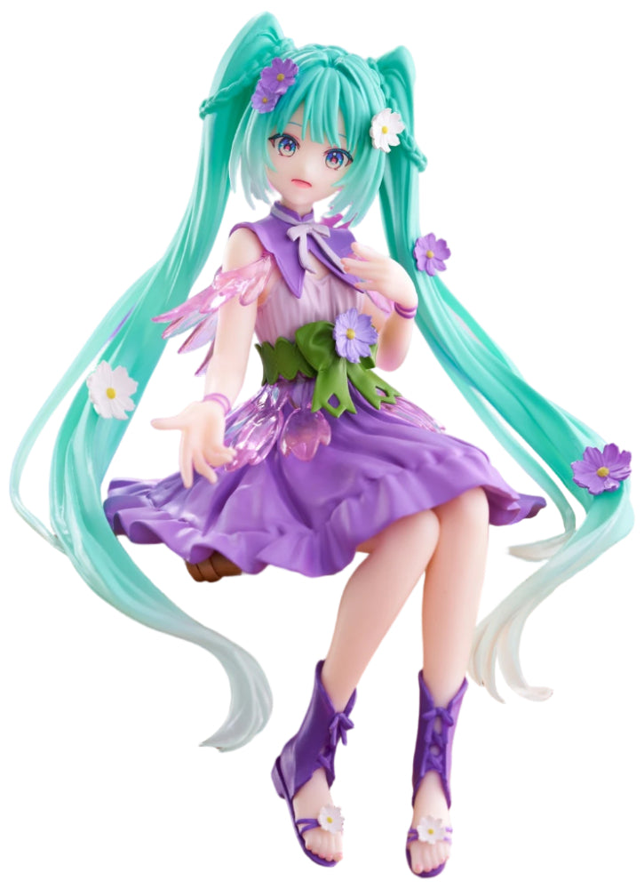 Hatsune Miku Noodle Stopper Figure - Flower Fairy Cosmos Purple Color Ver.