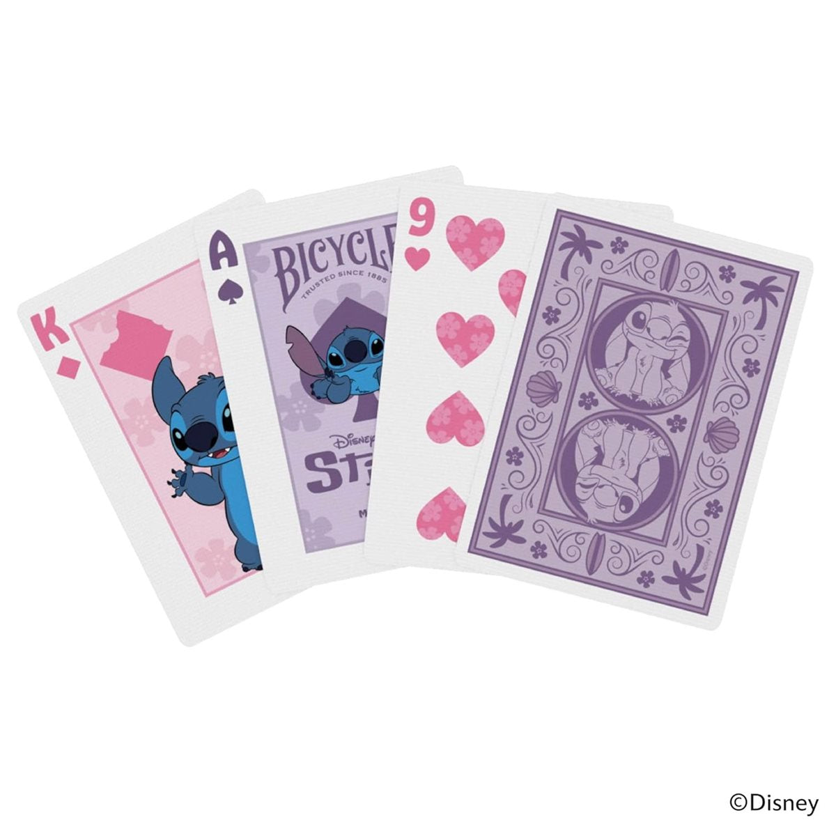 Bicycle Playing Cards: Disney Stitch Purple