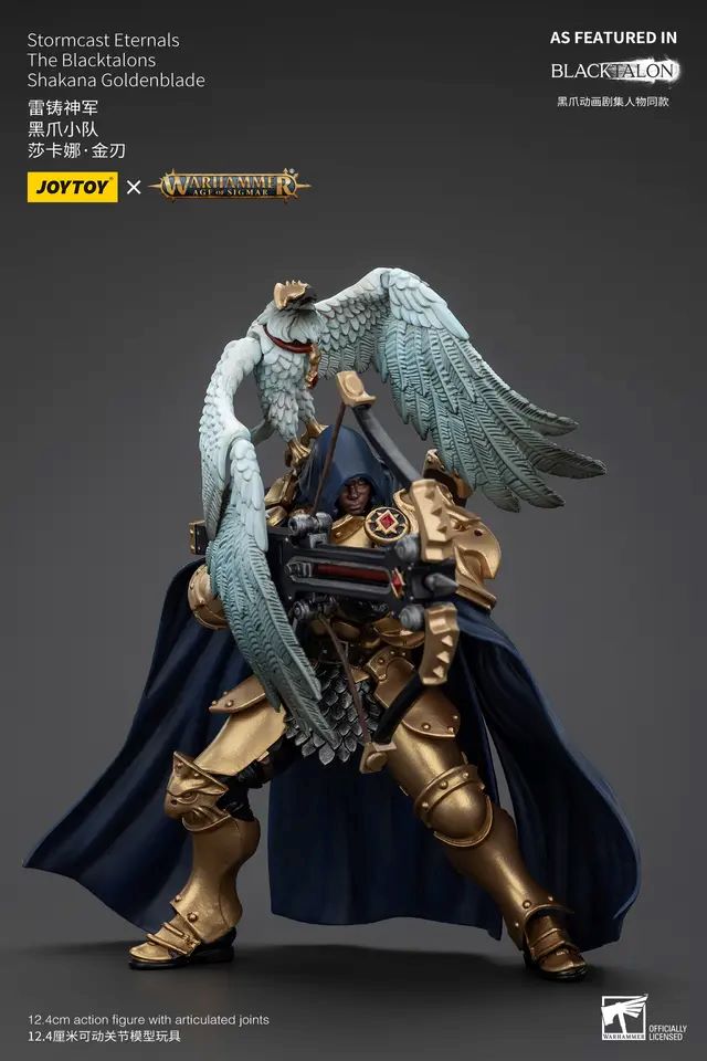 JOYTOY: Warhammer - Stormcast Eternals The Blacktalons Shakana Goldenblade