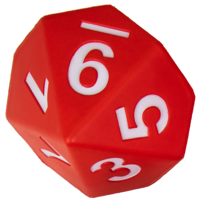 Foam Dice: D10 Red