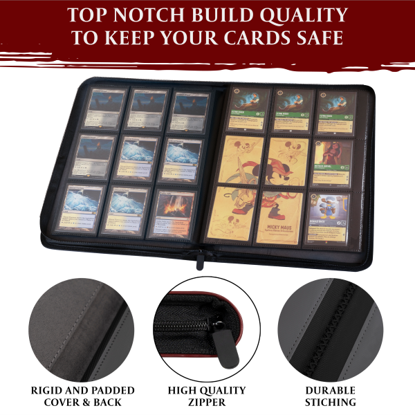 Lynx: 18-Pocket Faux-Leather Trading Card Album - Blue