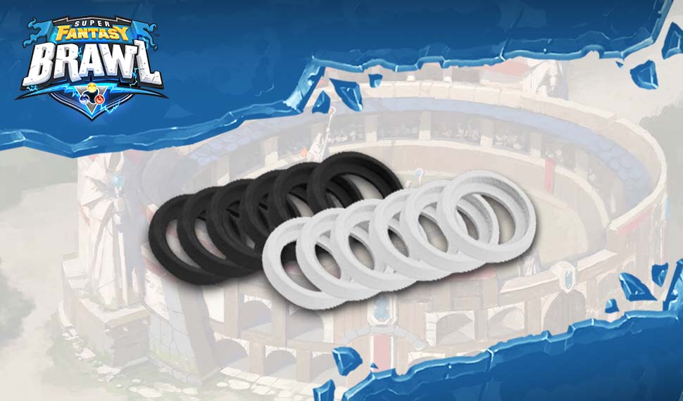 Super Fantasy Brawl: Black And White Base Rings
