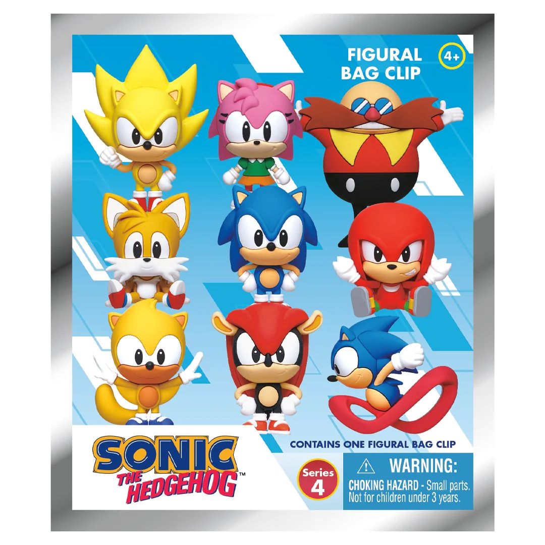 Sonic The Hedgehog: Mystery 3D Foam Bag Clip Series 4 Figure