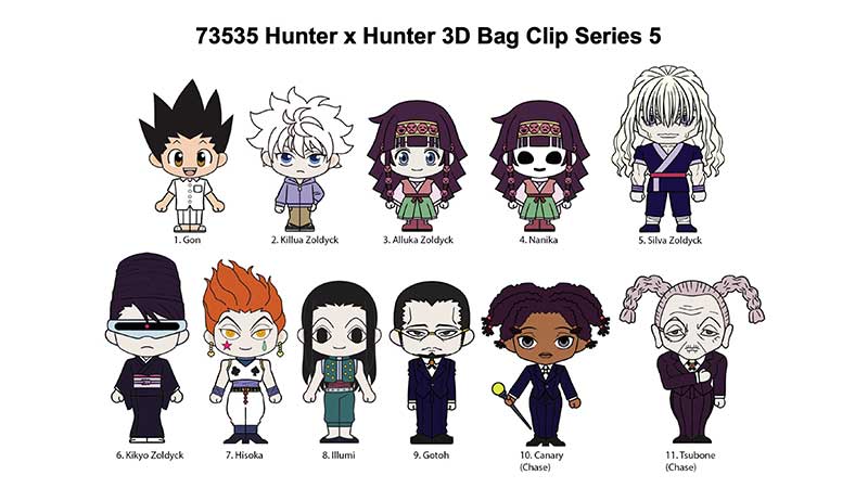 Hunter X Hunter: Series 5 3D Foam Bag Clip Figure