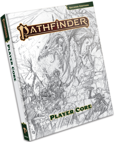 Pathfinder 2E: Remaster Player Core Sketch Cover