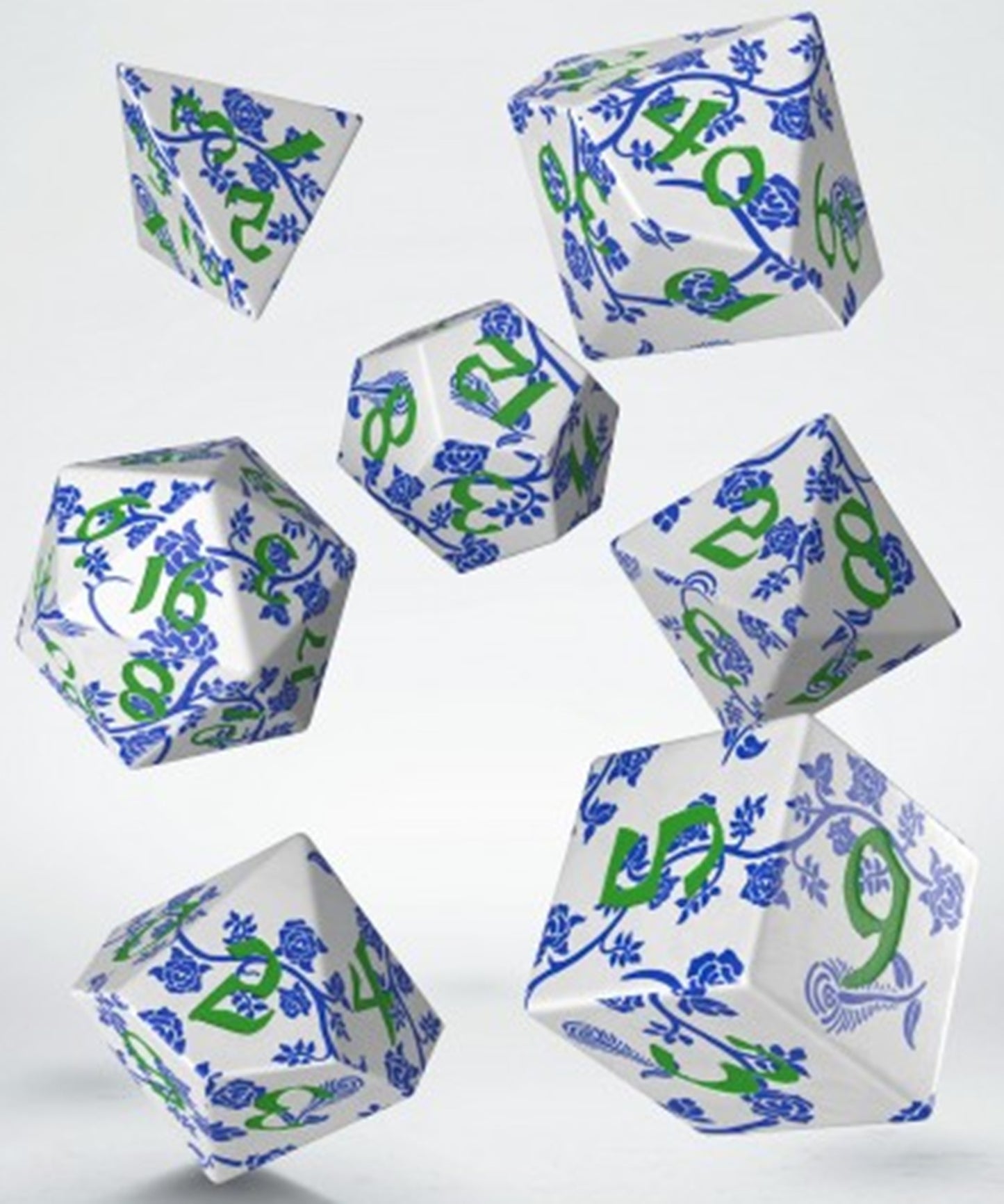 Full Art Dice Set - Porcelain