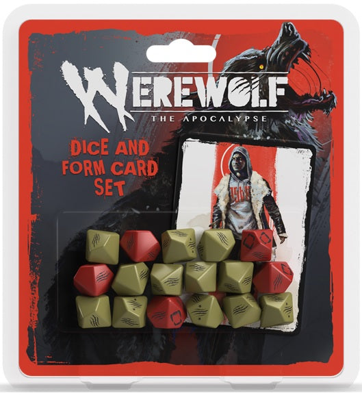 Werewolf: The Apocalypse 5th Edition RPG - Dice And Form Card Set