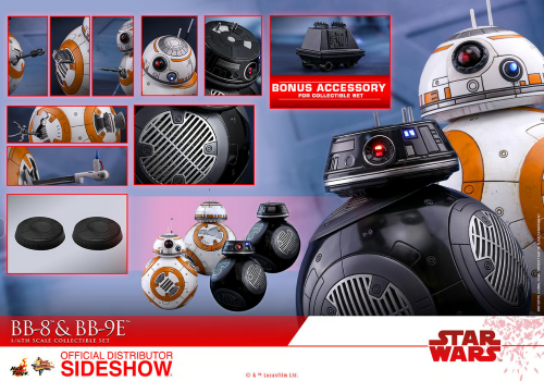 Hot Toys: Star Wars The Last Jedi 1:6 Figure - BB-8 And BB-9E