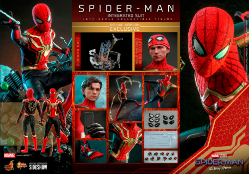 Hot Toys: Spider-Man No Way Home 1:6 Scale Figure - Spider-Man (Integrated Suit) Deluxe Version