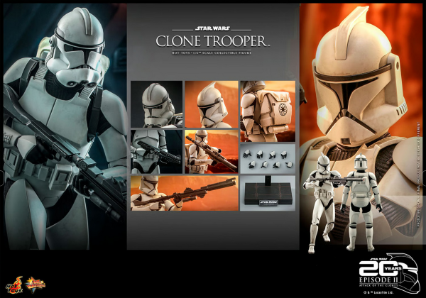 Hot Toys: Star Wars Attack of the Clones™ 1:6 Figure - Clone Trooper